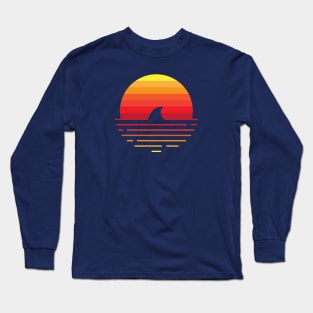 Shark in sunset Long Sleeve T-Shirt